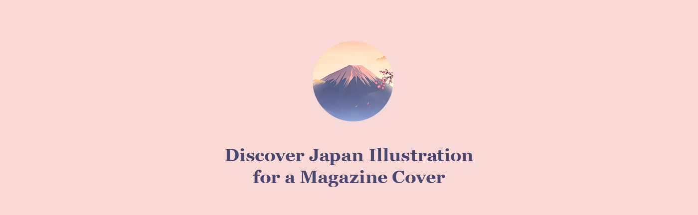 Japan Magazine Cover Illustration By Anna Kuptsova 01