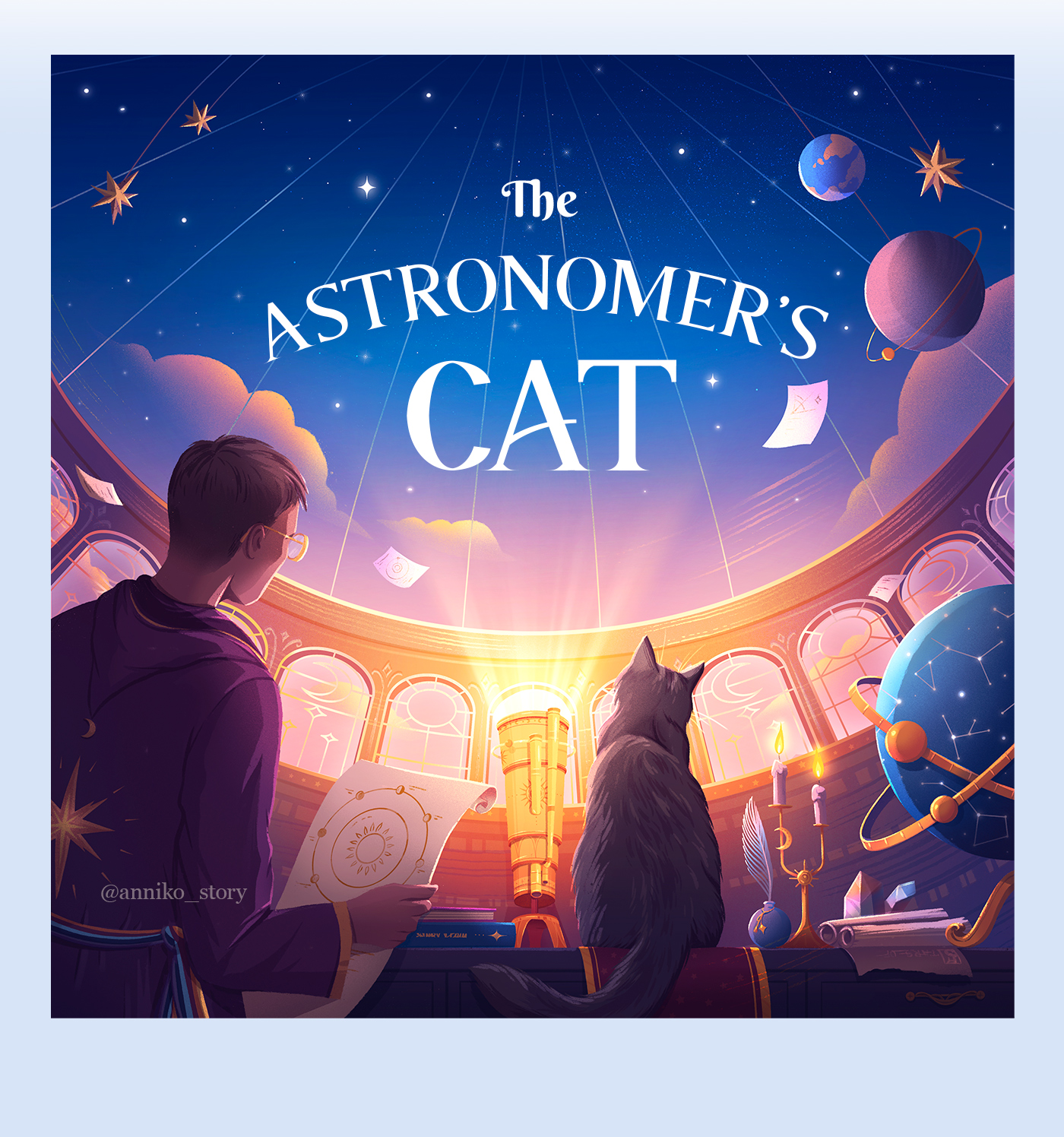Cat-Audiobook-cover-illustration-calm-app-anna-kuptsova_03