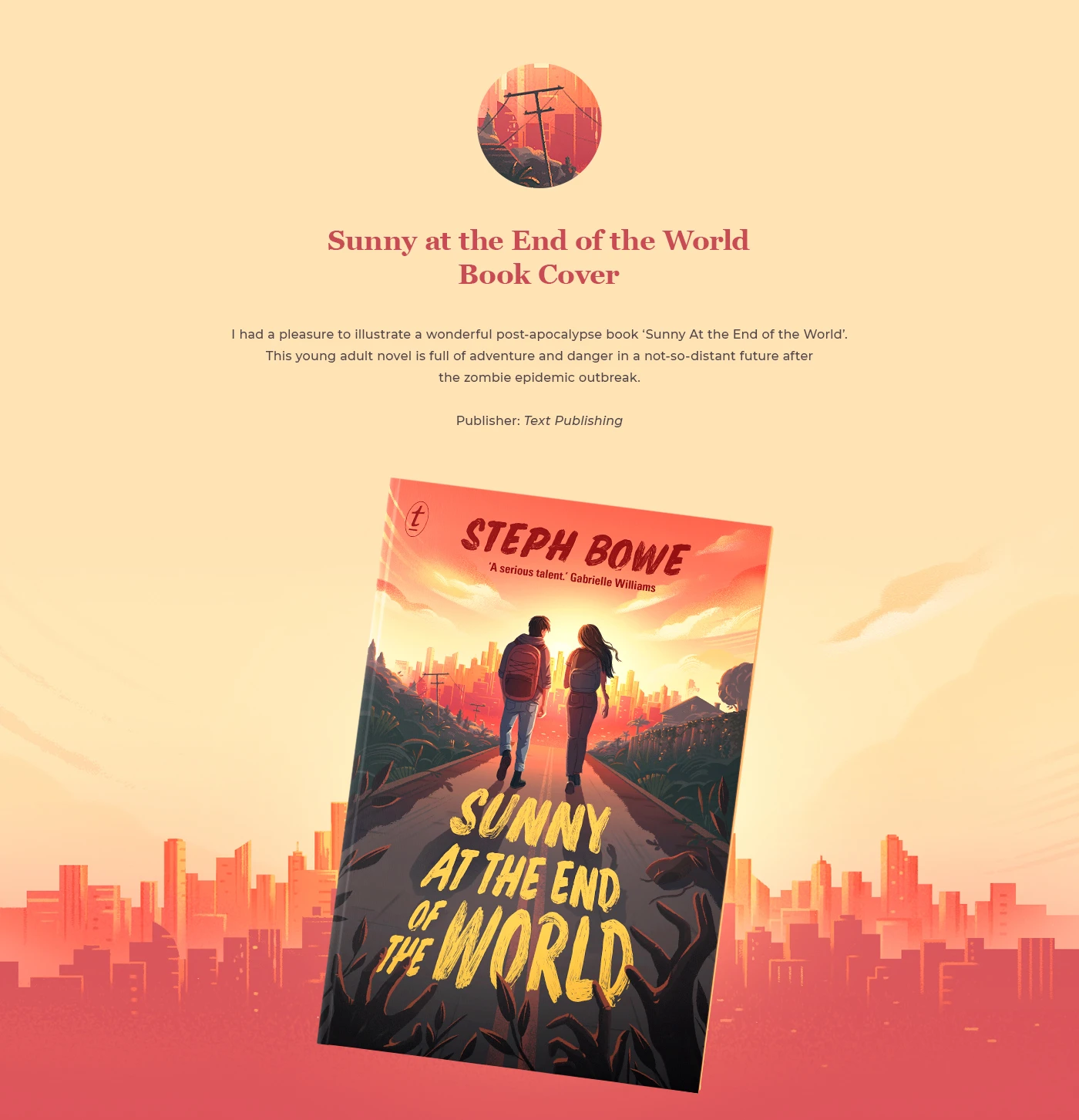 Sunny At The End Of The World - book cover by Anna Kuptsova